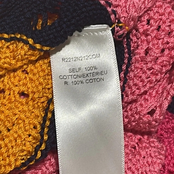Carolina Herrera Striped Crochet Knit Top XL - Picture 13 of 13